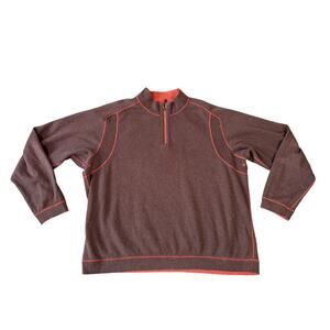 Tommy Bahama Flipshore Reversible Half Zip Sweater US Men's XXL